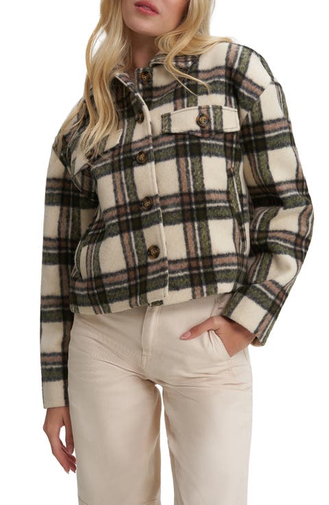 Plaid Crop Shacket