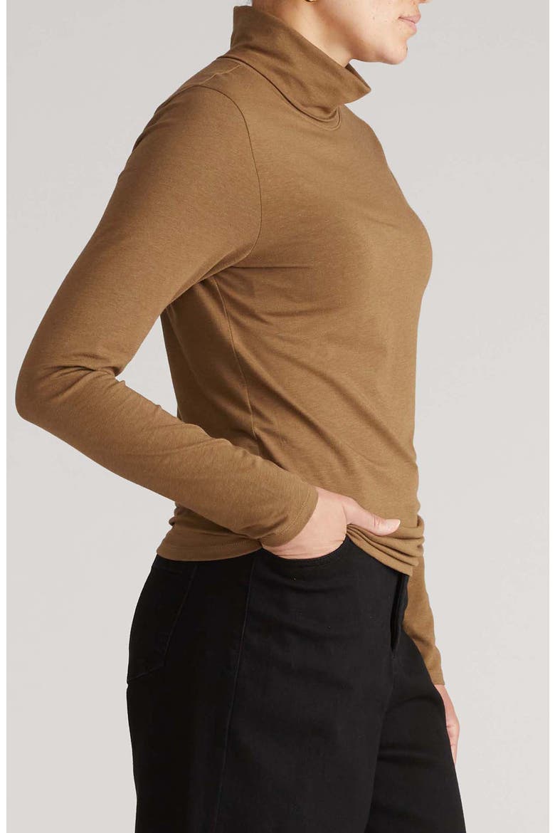 Turtleneck, Alternate, color, SEPIA BROWN