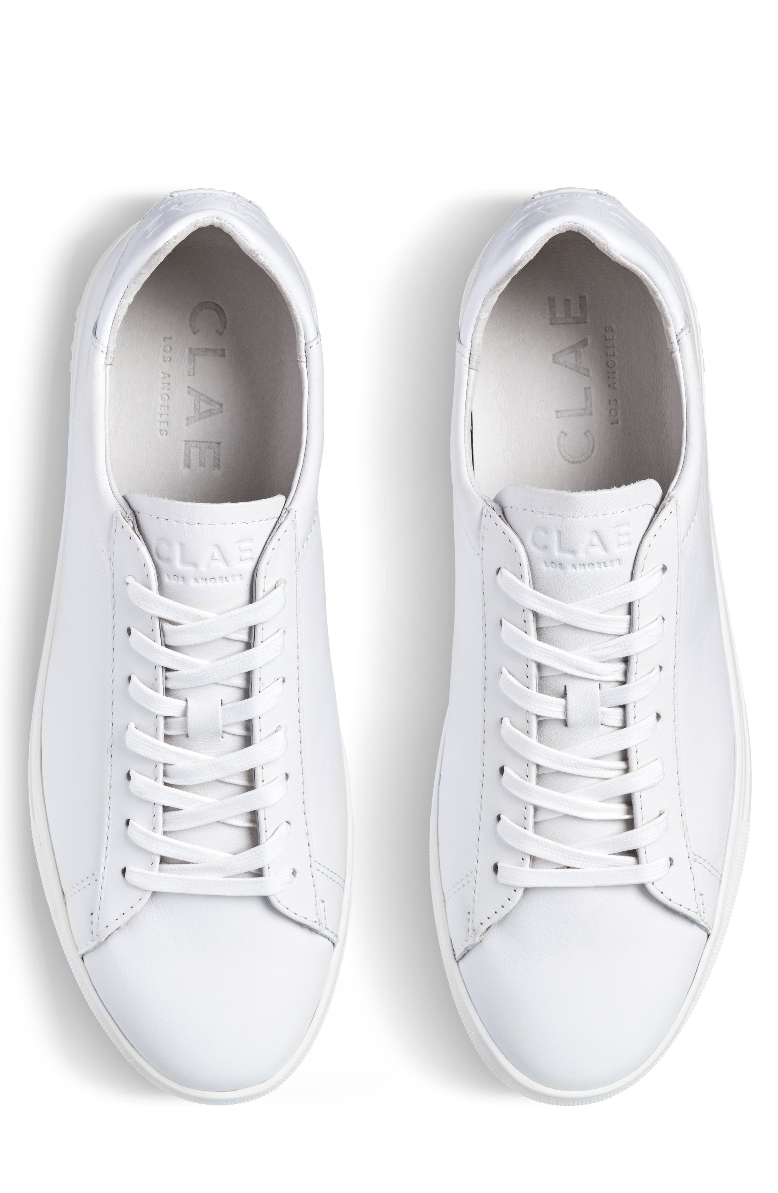 Bradley Sneaker, Alternate, color, TRIPLE WHITE LEATHER