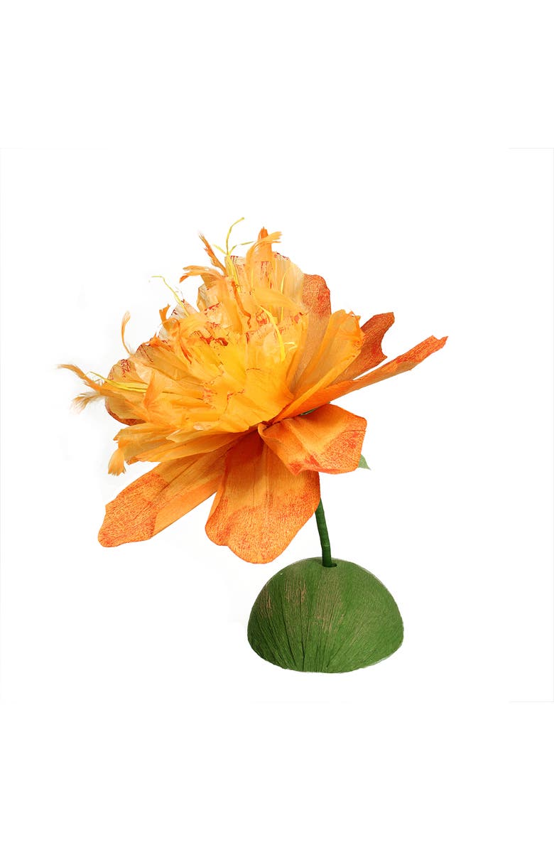 Northlight 26" Orange and Green Spring Floral Artificial Craft Stem, Alternate, color, Orange