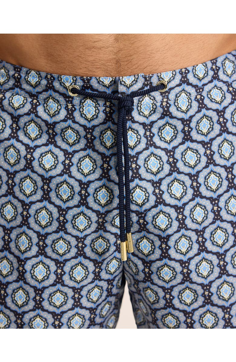 Orlebar Brown Bulldog Drawcord Mid-Length Classic Fit Drawcord Swim Shorts, Alternate, color, Night Iris