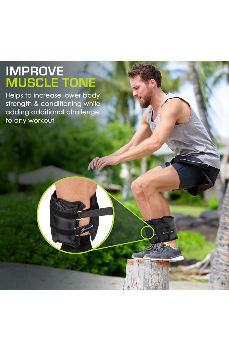 ProsourceFit Ankle Weights, Alternate, color, 5 Lb
