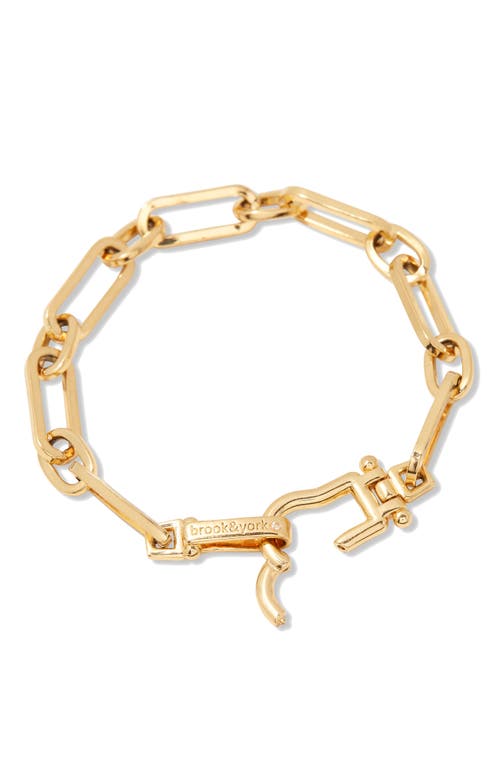 Brook & York Brook And York Layton Chain Bracelet In Gold