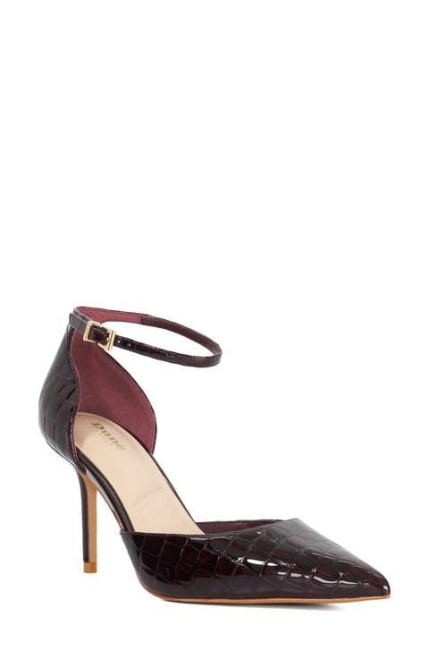 Calmness Ankle Strap Pointed Toe Pump (Women)