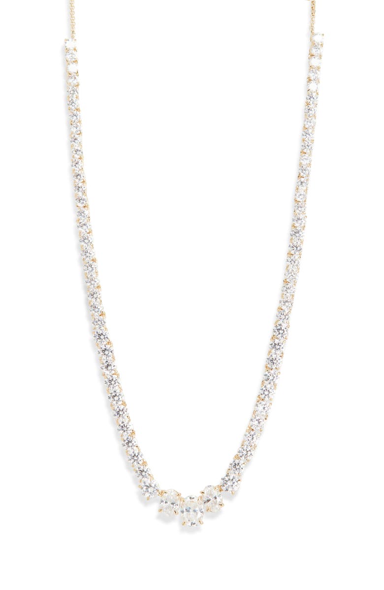 Nadri Stellar Slider Collar Necklace, Main, color, Gold