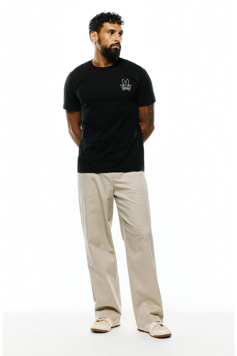 Piers Back Graphic Pima Cotton T-Shirt, Alternate, color, BLACK