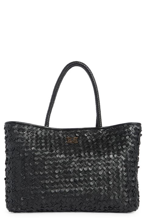 Bianka Woven Leather Tote Bag
