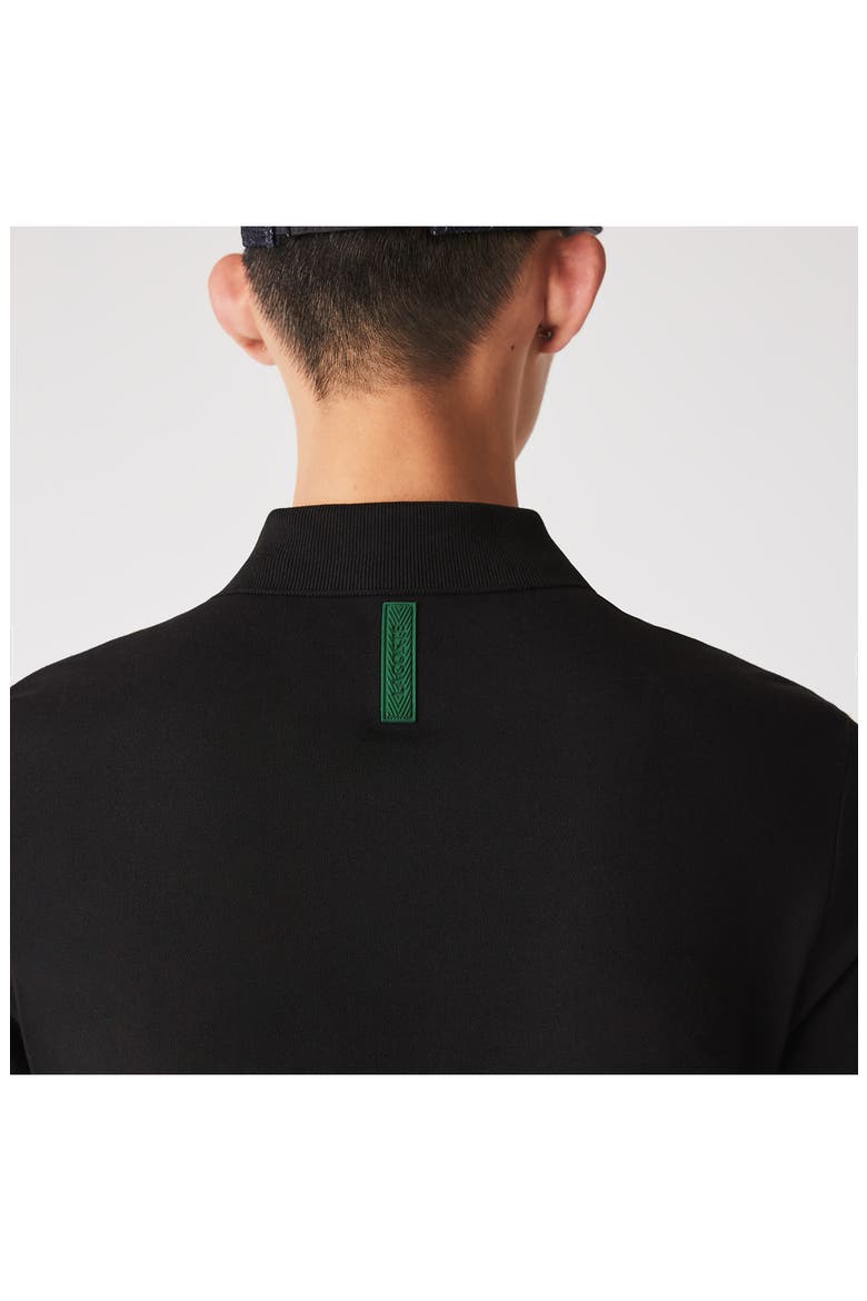 Solid Stretch Cotton Blend Polo Shirt, Alternate, color, 031 NOIR