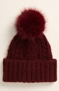 Treasure & Bond Cable Stitch Pom Beanie
