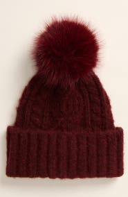 Treasure & Bond Cable Stitch Pom Beanie