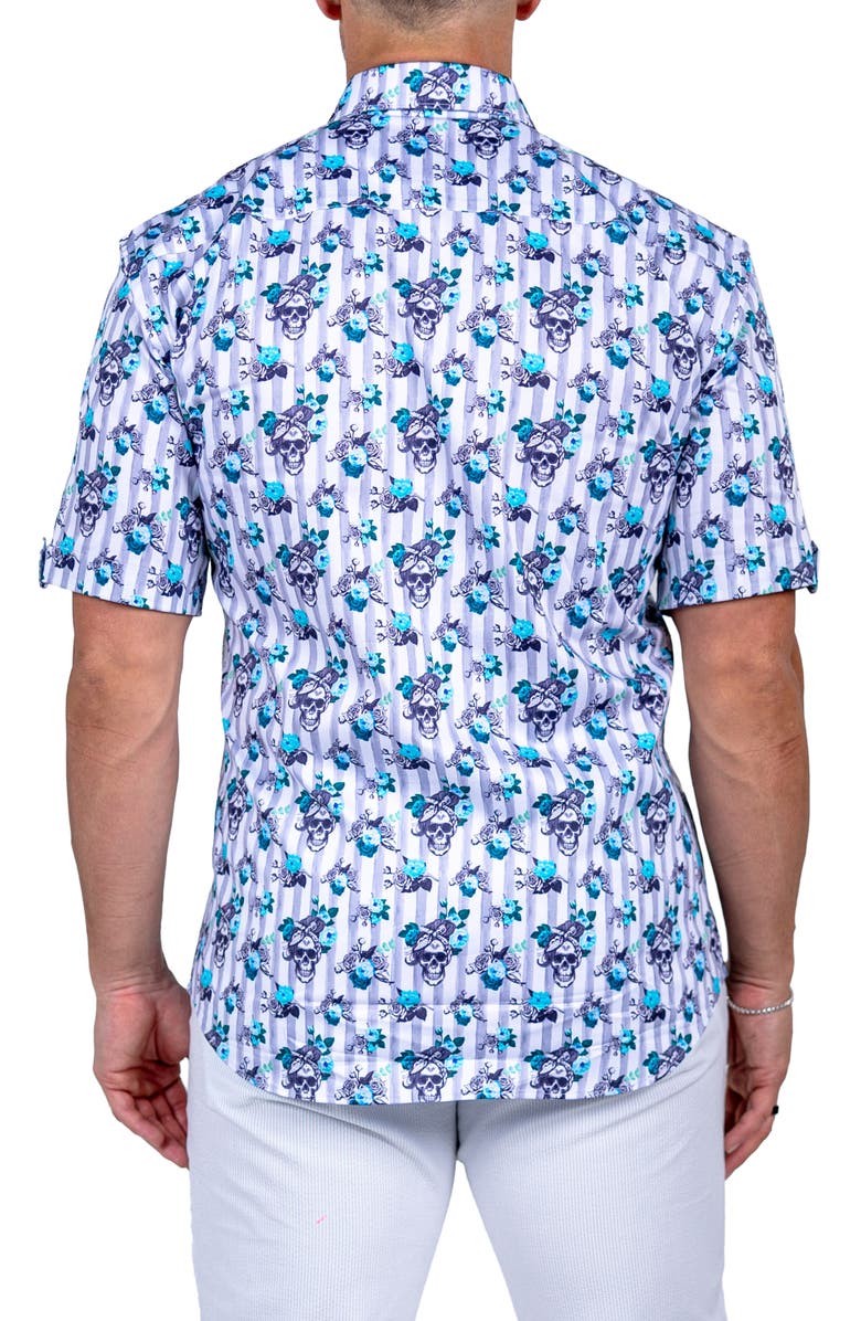 Maceoo Galileo Marthy Short Sleeve Button-Up Shirt, Main, color,