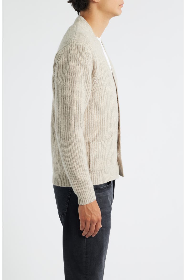 Vale Merino Wool V-Neck Cardigan, Alternate, color, BONE