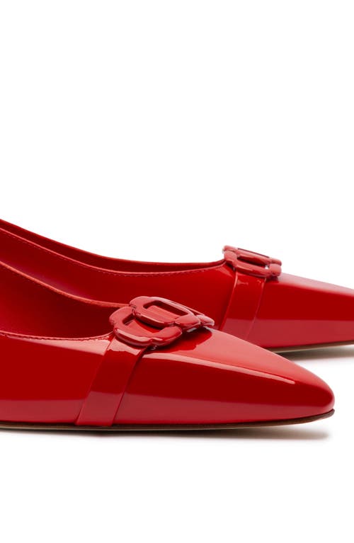 Larroude Larroudé Franca Pump In Scarlet