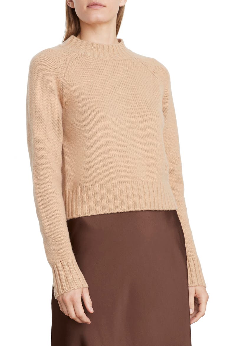 Monogram Cashmere Crewneck Sweater, Main, color, SADDLE