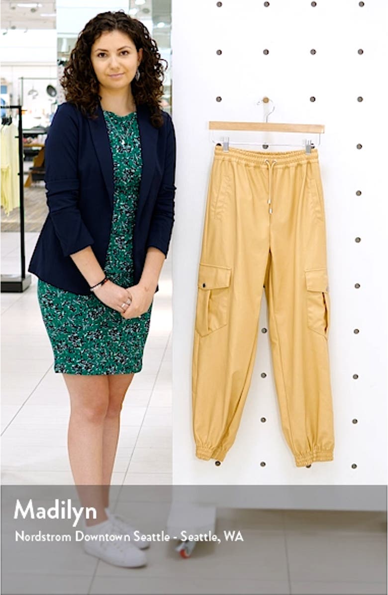 Cargo Faux Leather Joggers, sales video thumbnail