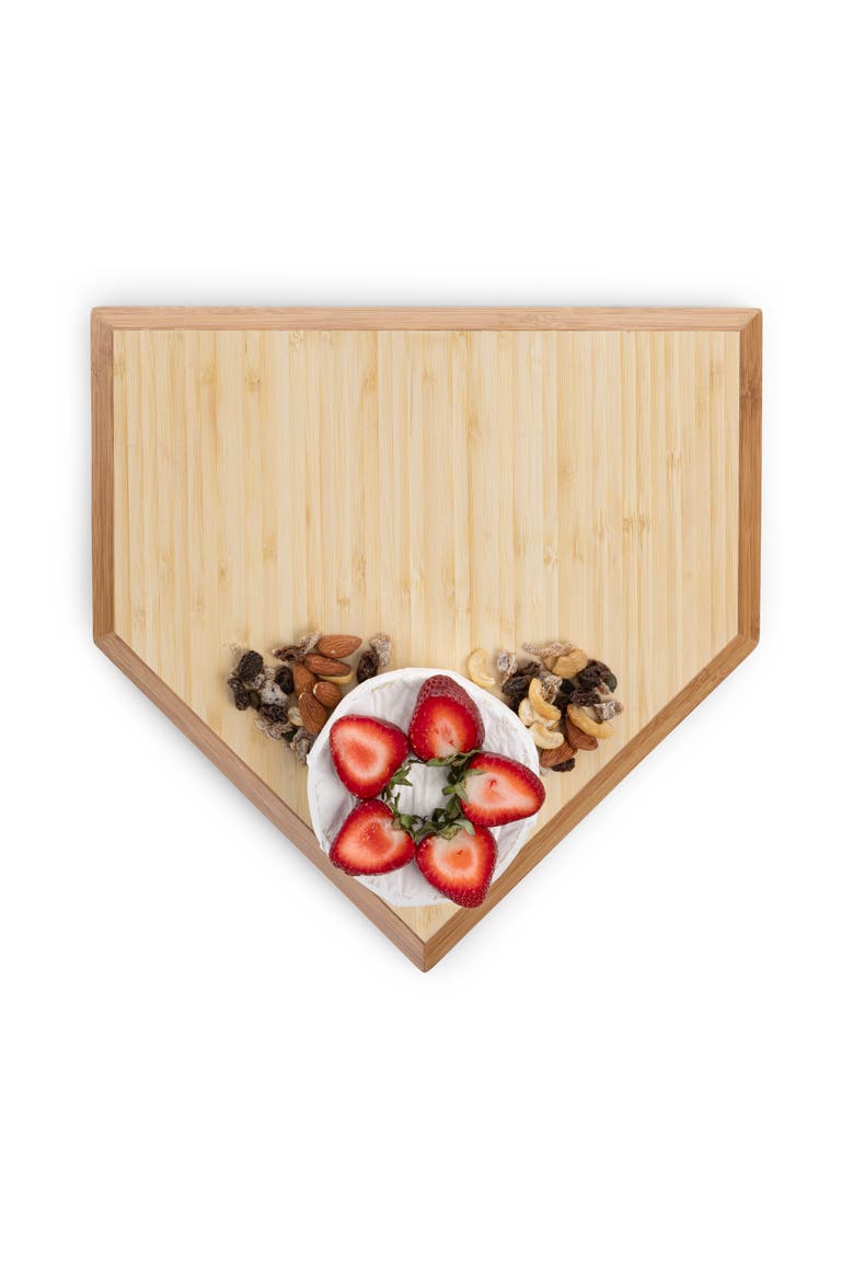 Home Plate Serving Board, Alternate, color, Bamboo