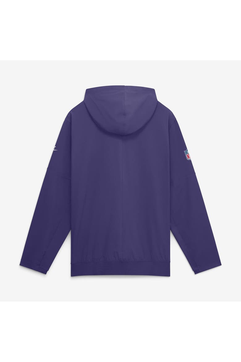 Men's Nike Purple Minnesota Vikings Sideline Broken Rules Alternate Anorak Half-Zip Hooded Jacket, Alternate, color, Purple