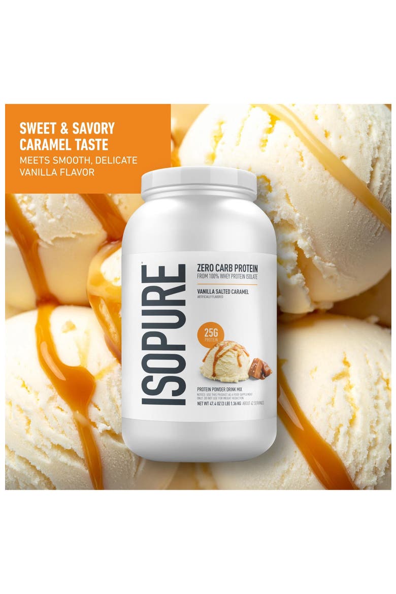 Zero Carb High Protein Powder Vanilla Salted Caramel, Alternate, color, None