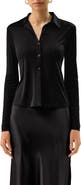 Lilysilk Basic Slim Silk Jersey Shirt