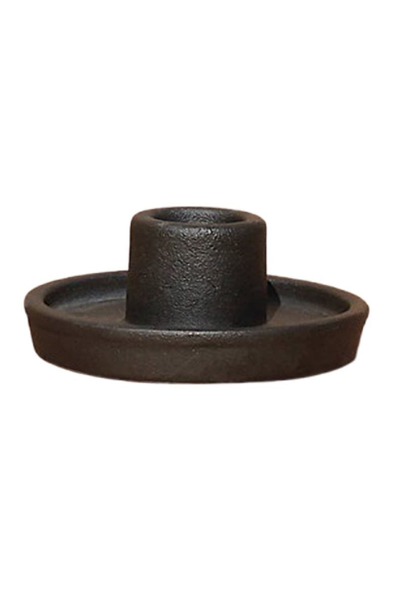 Whirl Ceramic Candle Holder - Set of 2, Main, color, Black