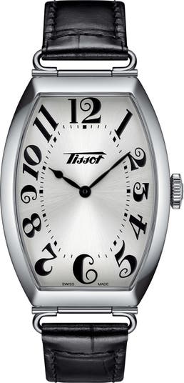 Heritage Porto Swiss Quartz Leather Strap Watch, 21mm