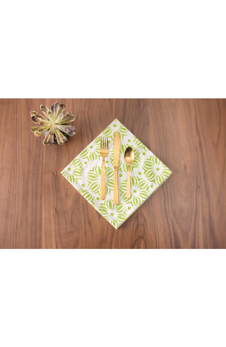 carol & frank Midge Citron Napkin Set of 4, Alternate, color, Yellow