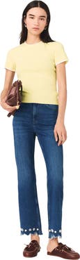 maje Beaded bootcut jeans