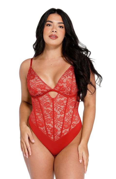 Shapewear Cutout Corset Hourglass Sculpting Lace Bodysuit