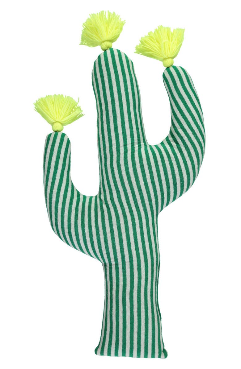 Meri Meri Knit Organic Cotton Cactus Cushion, Main, color, 