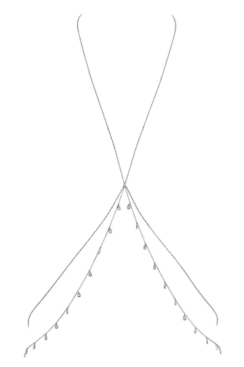 Chiara Body Chain, Main, color, SILVER