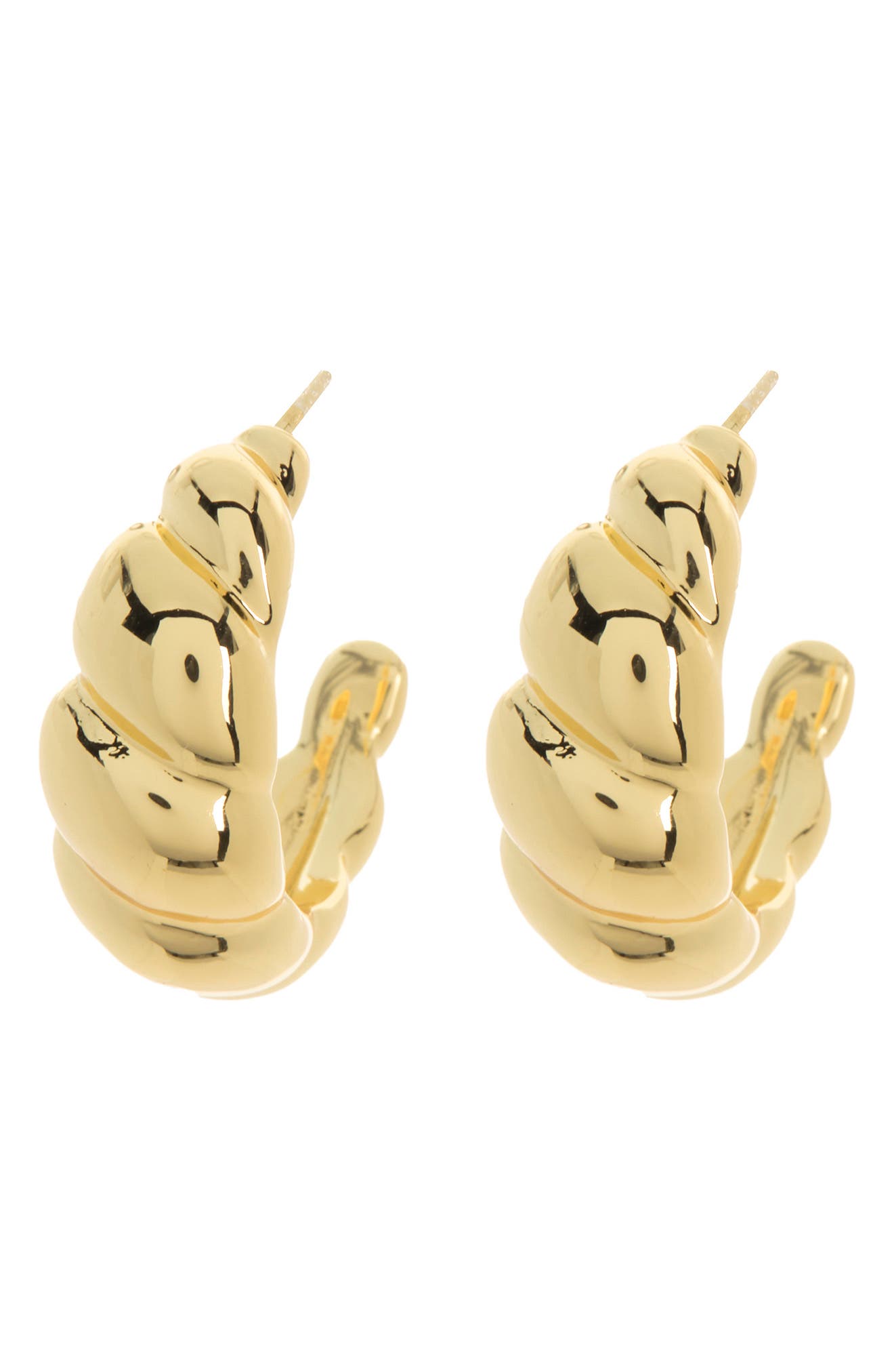 NORDSTROM RACK Demi-Fine Bold Twist 20mm Hoop Earrings (Women ...