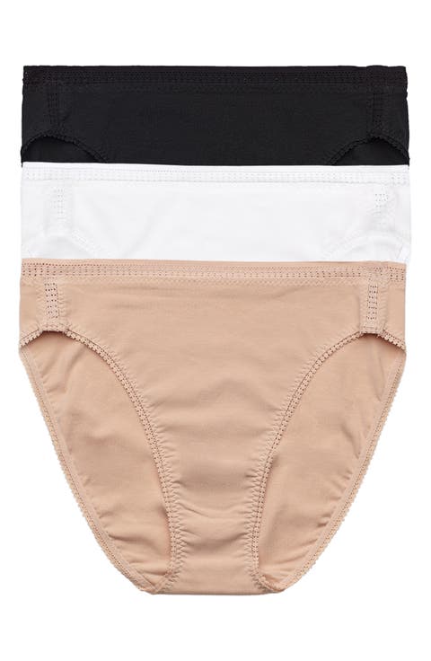 Cabana Cotton Assorted 3-Pack High Cut Briefs