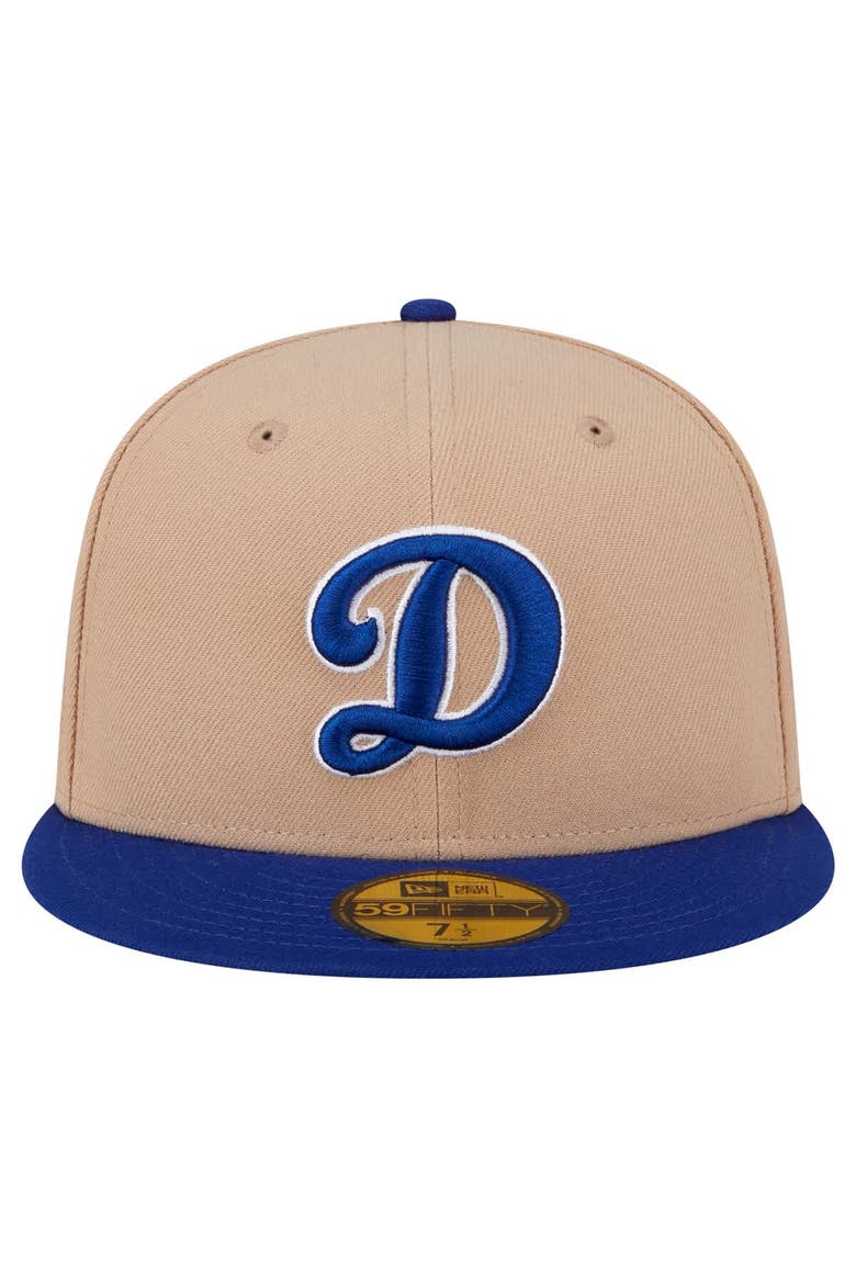 Men's New Era Khaki Los Angeles Dodgers 59FIFTY Fitted Hat, Alternate, color, Khaki