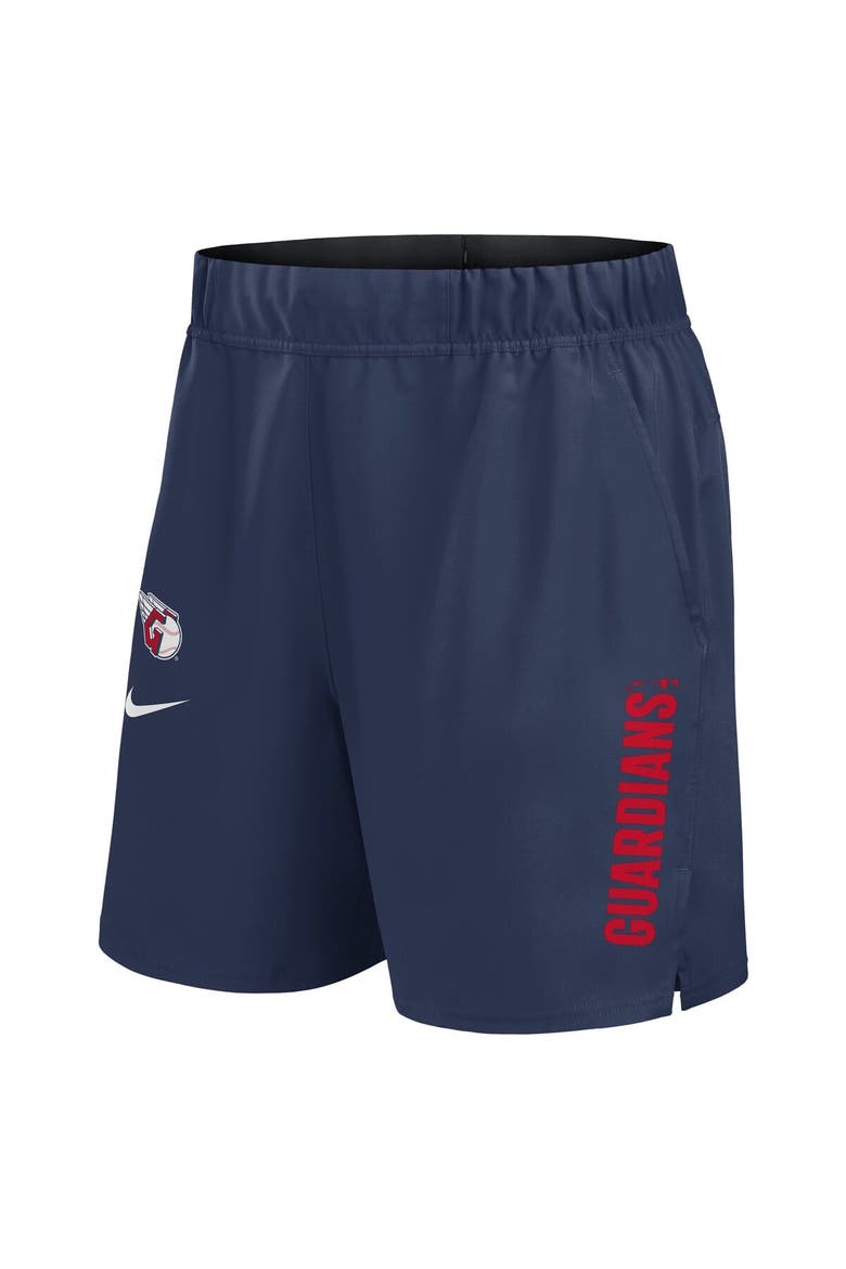 Men's Nike Navy Cleveland Guardians Woven Victory Performance Shorts, Alternate, color, Navy
