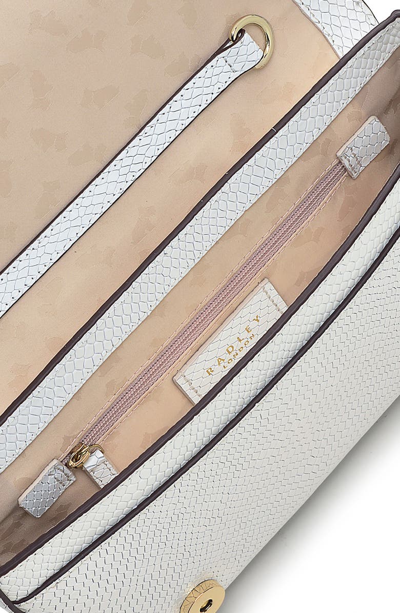 Radley Columbia Leather Wallet On A Chain, Alternate, color, Bright White