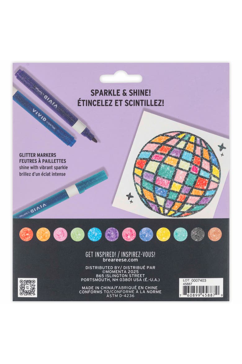 Glitter Markers 12 Pack, Sparkle & Shine Ink, Alternate, color, Multicolored