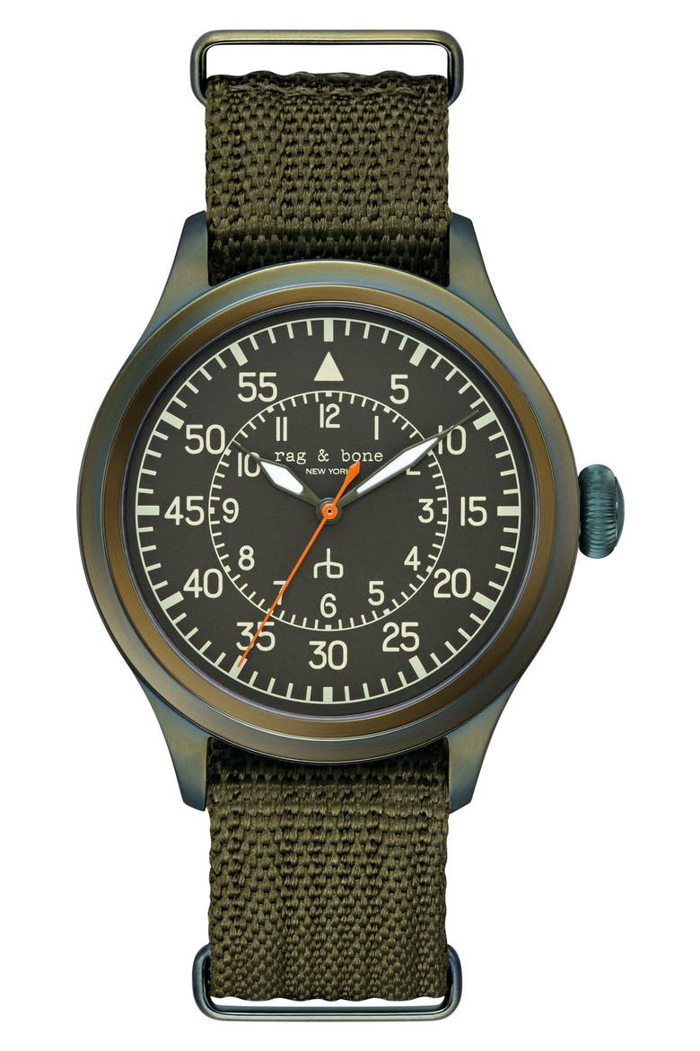 Archer Pilot Watch, 42mm, Main, color, BLACK