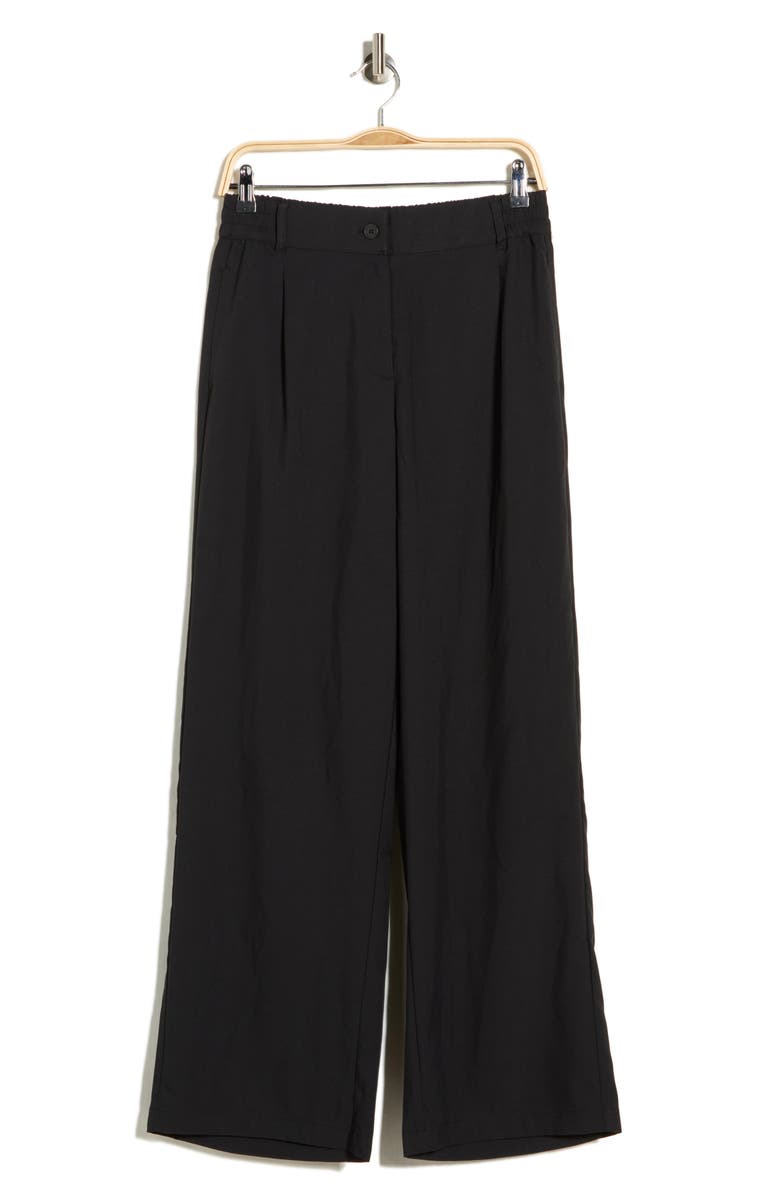 YOGALICIOUS Belmont Wide Leg Pants, Main, color, Black