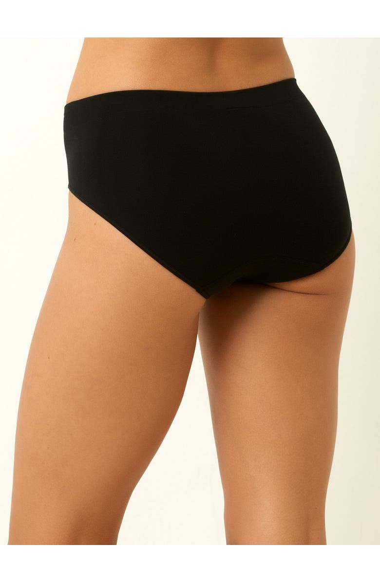 Single Stitch Seamless Modal Blend Hipster 5-Pack, Alternate, color, Black