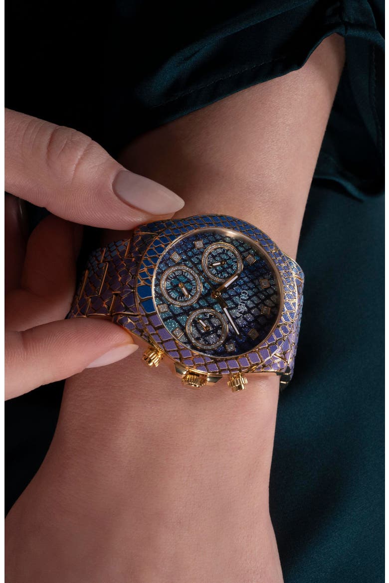 Serpentina Python Pattern Bracelet Watch, 38mm, Alternate, color, MULTI