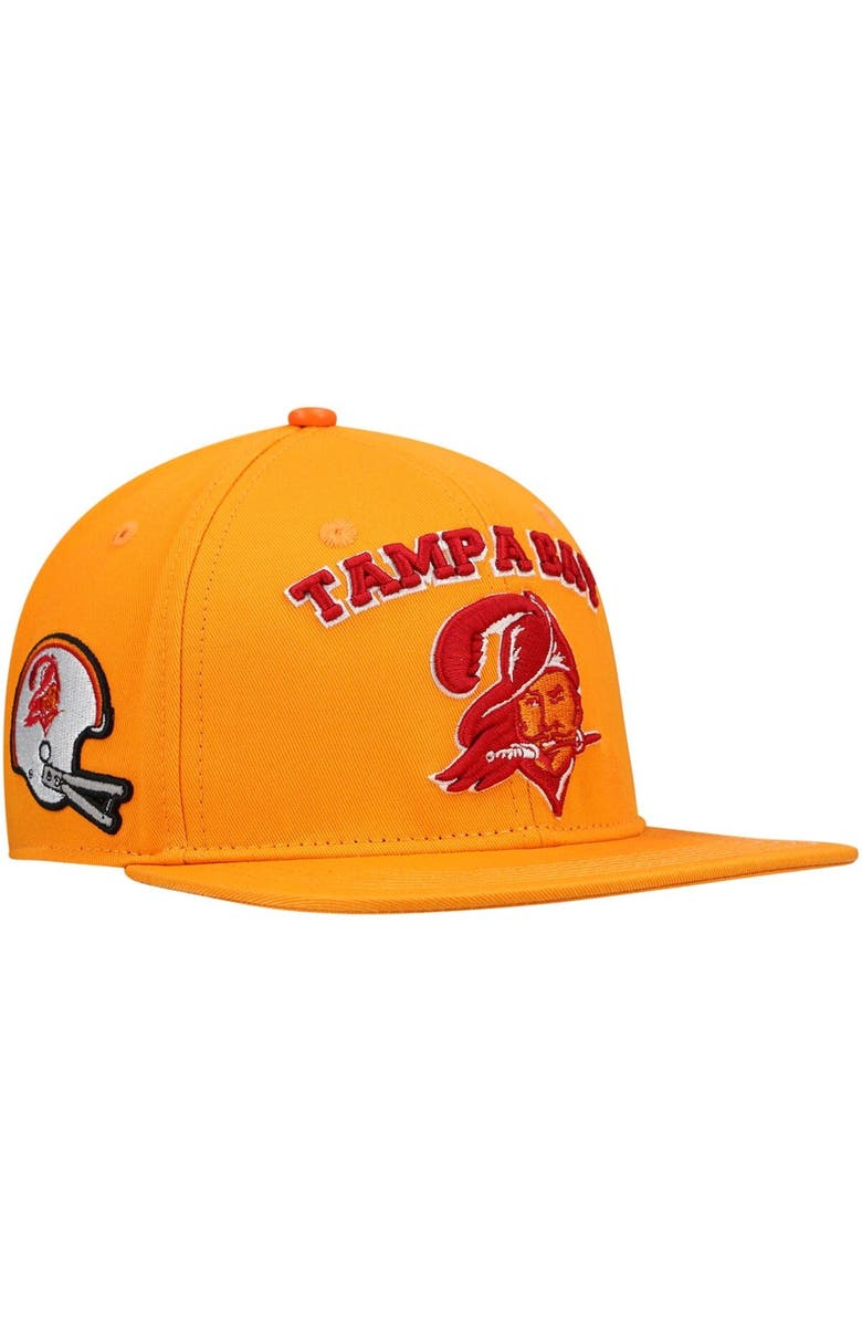 PRO STANDARD Men's Pro Standard Orange Tampa Bay Buccaneers Stacked Snapback Hat, Main, color, 