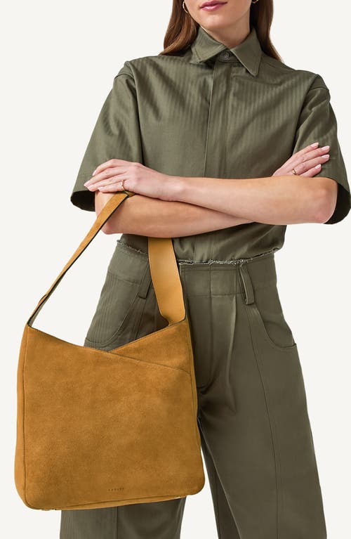 Radley Alpha Road Suede Shoulder Bag In Brown