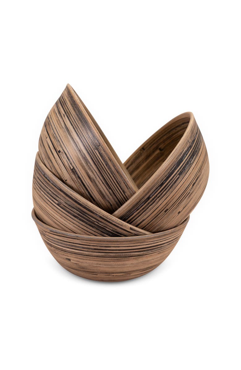 Lexa Salad Bowl Set, 8 Inch x 4, Alternate, color, Black