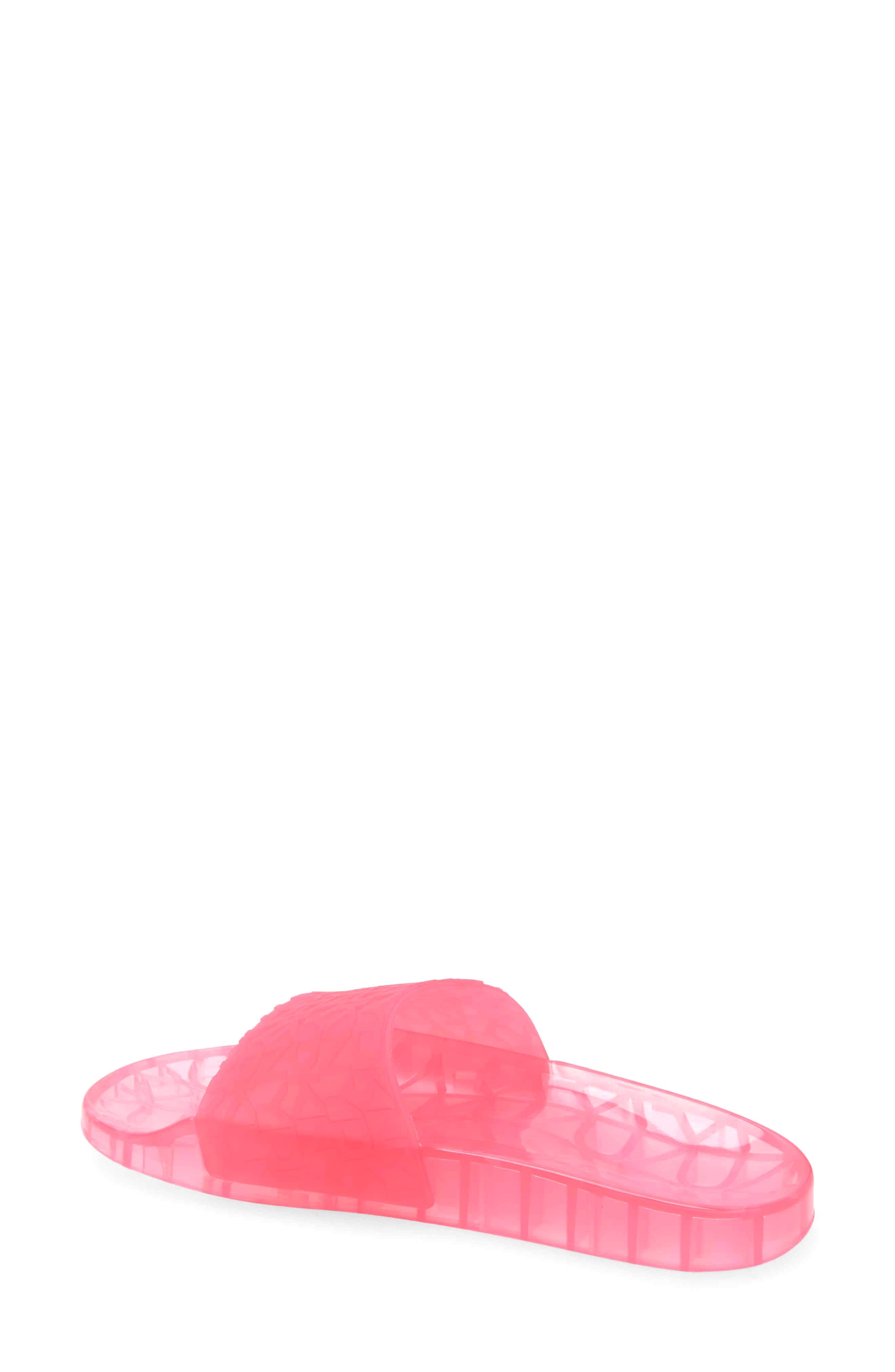 DKNY Tinzli Jelly Slide Sandal, Alternate, color, Fuchsia