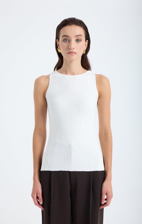 Nila Ribbed Sleeveless Knit Top