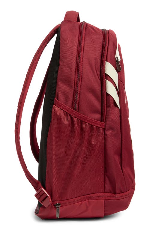 Under Armour Hustle 5.0 Backpack In Red