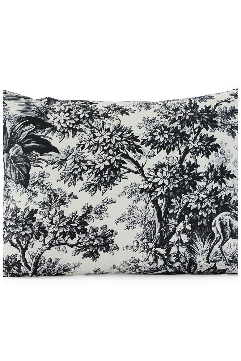 400 Thread Count Premium Supima Cotton No Iron Sateen Pillow Sham, Alternate, color, Ivory/Black Slate Toile