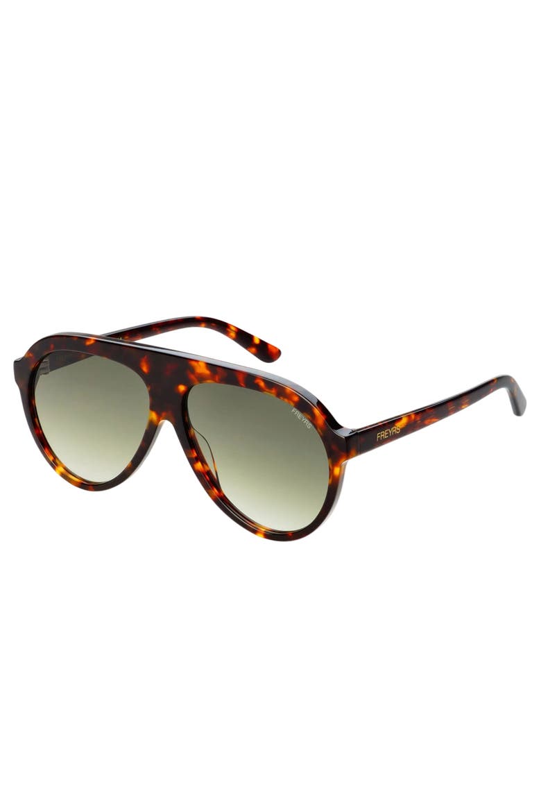 Maxwell Oversized Aviator Sunglasses, Alternate, color, Tortoise