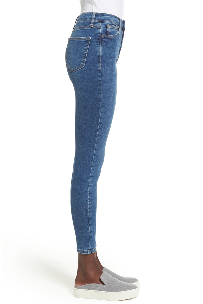 Jamie High Rise Ankle Skinny Jeans, Alternate, color, INDIGO