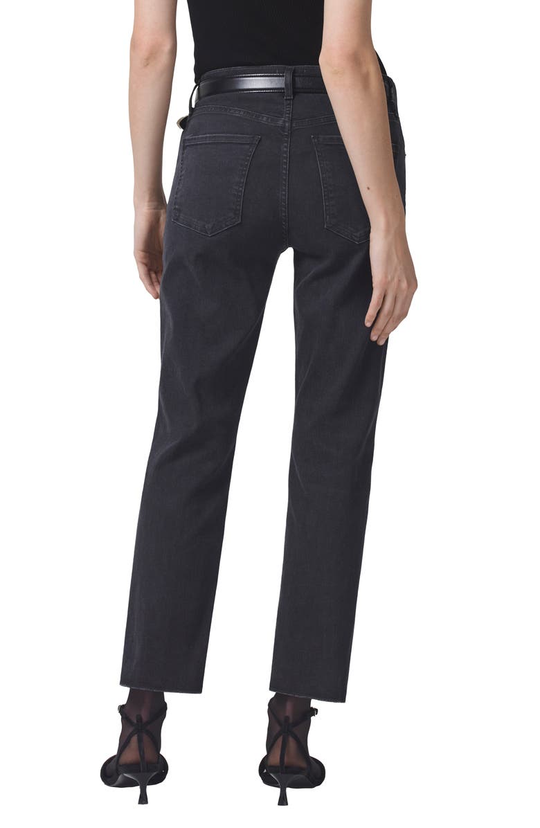 Citizens of Humanity Isola Raw Hem Crop Slim Straight Leg Jeans, Alternate, color, Reflection